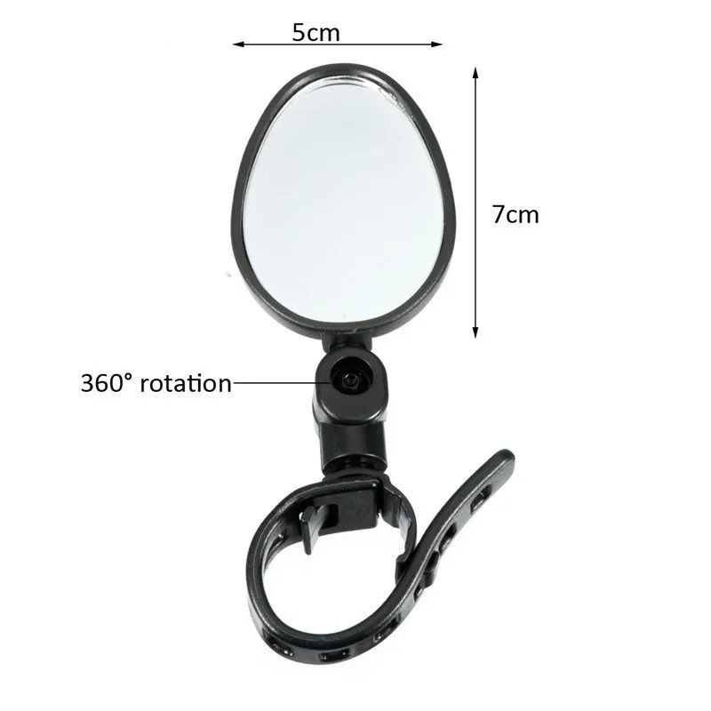 Mini 360 Degree Rotatable Cycling Mirror Convex Bicycle Mirror Rearview Mirror O - £70.97 GBP