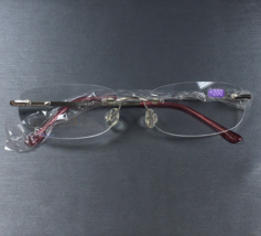 Adult Reading Glasses Rimless 2.00 Silver Tone Metal Frame 22E - $14.00