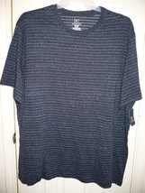 George Men&#39;s Textured Crew Tee Shirt Small 34-36 Navy Blue Super Soft - £7.36 GBP