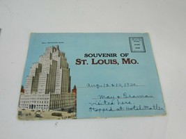 Vintage St Louis MO Fold Out Postcard 51750 Acordian Missouri - £15.52 GBP