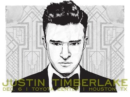 Justin Timberlake Poster NSYNC *NSYNC or &#39;N Sync Signed Numbered Houston... - $134.99