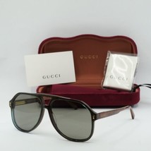 GUCCI GG1042S 003 Blue/Brown/Grey 60-13-145 Sunglasses New Authentic - $216.09