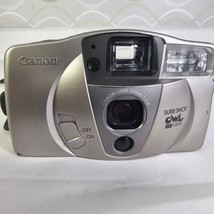 Canon Sure Shot Owl PF Date 35mm Point &amp; Shoot Film Camera Vintage Collectible  - £23.17 GBP