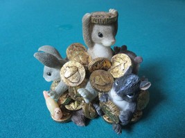CHARMING TAILS BY FITZ &amp; FLOYD FIGURINE &quot;RICH IN  FRIENDSHIP&quot; INSPIRATIO... - £35.30 GBP