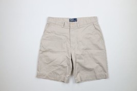 Vintage 90s Ralph Lauren Mens 32 Distressed Above Knee Chino Shorts Beig... - £33.28 GBP