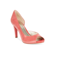 NEW ANNE KLEIN RED LEATHER  PEEP TOE PUMPS SIZE 8 M $89 - $69.49