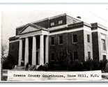 RPPC Greene County Courthouse Snow Hill North Carolina NC UNP Postcard R25 - $30.24