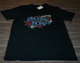 Women&#39;s Teen Bon Jovi Forever Roses T-shirt Large New w/ Tag Band - £15.51 GBP
