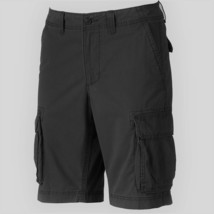 Men’s Sonoma Life + Style Flat Front Light Black Cargo Shorts, Size 30 - £14.64 GBP