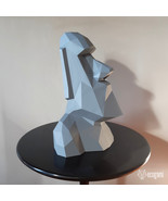 Moai sculpture papercraft template - $10.00