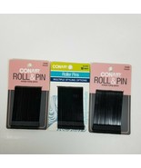 Conair 18 pc Black Roller Pins #55300Z Lot of 3 - £11.79 GBP