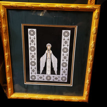 Vintage Art Deco ERTE Framed art - Byzantine - matted under glass - collectible  - £319.68 GBP