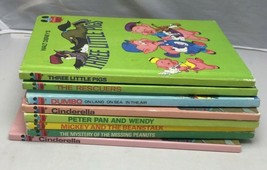 Vintage Walt Disneys Wonderful World Of Reading Childrens Book Set 8 Hardback - £62.47 GBP