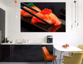 Sushi Canvas Wall Art Sushi Print Sushi Art Sushi Decor Japanese Decor Sushi Lov - £38.75 GBP