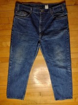 Vtg Levi 505 Regular Fit Straight Leg Men&#39;s Blue Jeans Size 40X30 - £15.79 GBP