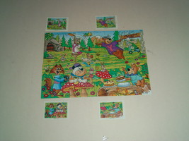 Kinder - K96 121-124  Yogi Bear in the forest - puzzles - compl set + 4 ... - $7.00