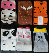 Baby Knee High Socks 1-3 Years Animal Print 6 Pair !!! - £15.09 GBP