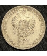 1859 V Silver Austria 1/4 Florin Franz Joseph Coin KM#2214 Venice Mint - £22.59 GBP