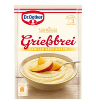 Dr.Oetker Griessbrei Semolina Porridge: VANILLA -2/3 servings-FREE SHIPPING - $8.21