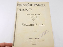 Antique 1901 Piano Sheet Music Military March No. 1 In D Pomp And Circumstance - £7.01 GBP