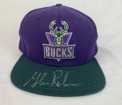 Vintage Milwaukee Bucks Hat Snapback NBA Basketball New Era Cap Signed 90s - £64.33 GBP