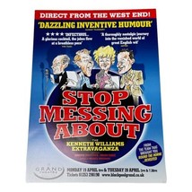 Stop Messing About Kenneth Williams Grand Theater Flyer 2009 UK Blackpool - £19.58 GBP