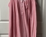 Secret Treasures Gown Womens Plus Size 3x Pajamas Pink Striped - $13.74