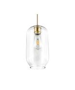 Light Society Pendant Light Mila LS-C322-BB-CL Brushed Brass/Clear - $572.78 MXN