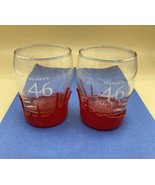 Maker&#39;s Mark 46 Bourbon Taper Red Wax Dipped Rocks Glasses Set of 2 #1 - $30.36 CAD