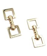 Rare! Vintage Cartier 14k Yellow Gold Square Spring Clasp Cufflinks 1960's - $3,850.00