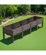 SOGA 2X 160cm Raised Planter Box Vegetable Herb Flower Outdoor Plastic P... - £243.33 GBP