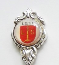 Collector Souvenir Spoon Belgium Liege Coat of Arms Emblem Clam Bowl  - £10.41 GBP