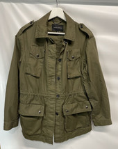 Banana Republic Army Green 100% Cotton Safari Travel Jacket XS/ NOTE: Ru... - $74.22