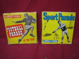 Vintage Pair of Castle Films Football Parade &amp; Sports Parade - $24.74