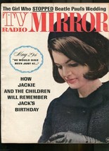 Tv Radio MIRROR-1964-JUNE-JACKIE KENNEDY-BEATLES-PAUL&#39;S Wedding - £37.90 GBP