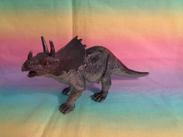 Dark Gray Styracosaurus Horned Dinosaur Figure / Cake Topper - £2.29 GBP