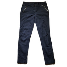 H&amp;M Women&#39;s Size 8 Black Zip Jeans Zipper Pants - £7.79 GBP