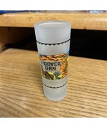 Hoover Dam Tall Shot Glass Western Supply Sticker took off some Frosted ... - £11.52 GBP