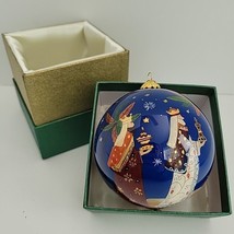 Li Bien Pier 1 Import Wise Men Village Christmas Ornament Inside Painting 2014 - £17.96 GBP