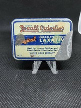 Vintage Medicine Tin: Rexall Orderlies Tin Chocolate Flavored Laxatives Medicine - £5.80 GBP