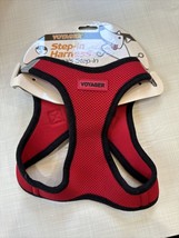 Size Large Red Black Voyager Step-In Dog  Vest Harness All Weather W/leash - £19.32 GBP