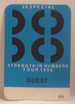 38 SPECIAL - VINTAGE ORIGINAL CONCERT TOUR CLOTH BACKSTAGE PASS ***LAST ... - $186.40 MXN