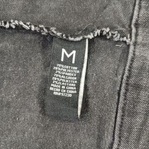 Almost Famous ST-J255-L0 Women's Black Front Zip Denim Jacket Size Medium image 7