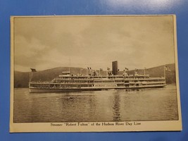 Vtg Postcard Steamer Robert Fulton Of Hudson River Day Line, New York, Steamship - £3.42 GBP