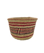 8&quot; Diameter Iringa Grass Woven Basket / Planter Basket 5&quot; Tall Boho - $24.68