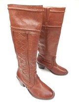 Fossil Boots Womens 7.5 Felicia Pull On Knee High FFW4123220 Brown Leath... - $39.55