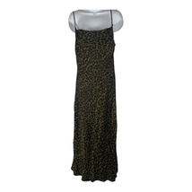 Zara Women&#39;s Satin Maxi Leopard Print Slip Dress Size XS - £47.28 GBP