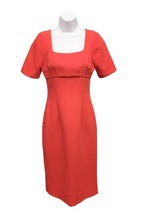 Cooper St Dress Womens Size 2 Hailey Square Neck Midi Length  Sheath Red - £31.37 GBP