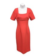 Cooper St Dress Womens Size 2 Hailey Square Neck Midi Length  Sheath Red - £31.18 GBP