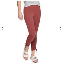 Women&#39;s Sonoma Goods For Life® Cinch Ankle Leggings Maroon XL - $11.56